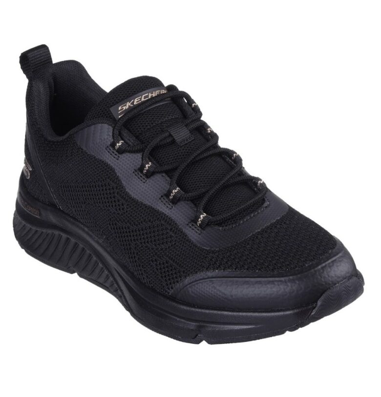 Skechers Bobs Arch Comfort B Sweet- A Pinch Дамски черни маратонки с връзки 117561-BBK Skechers