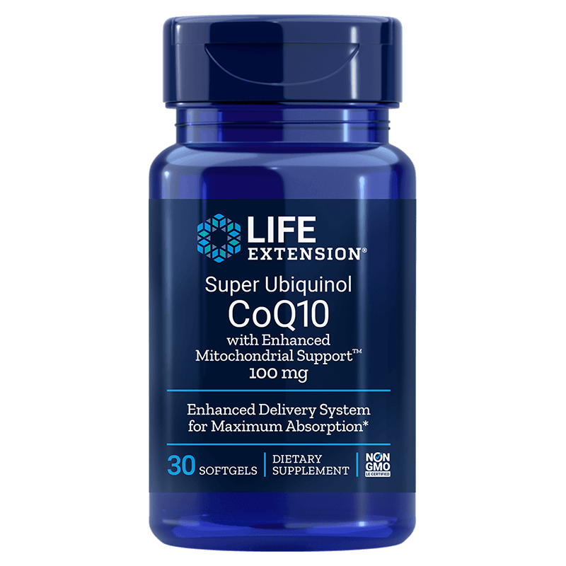 Super Ubiquinol CoQ10 with Enhanced Mitochondrial Support / Коензим Q10 100mg х 30 софтгел капсули Life Extension