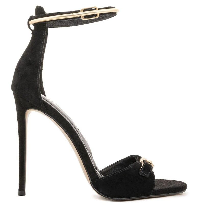 Tasia Stiletto Suede Sandals - Черен Il Passo