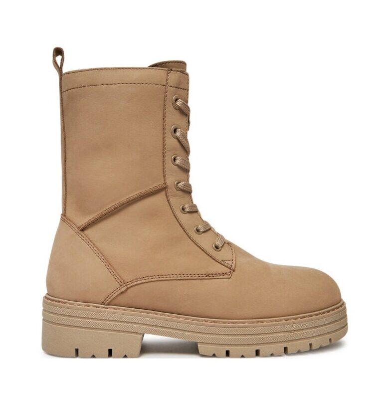 Trappers 2-25286-43 Бежово -  Набук кожа Marco Tozzi