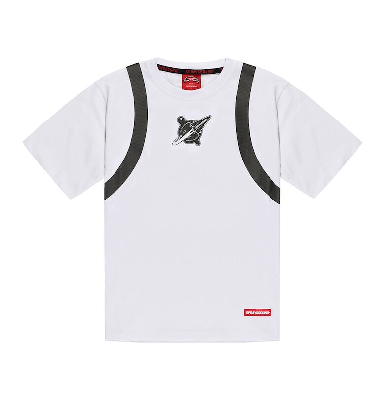 Tениска Alien с апликация - Черен/Бял/Светлозелен Sprayground