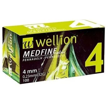 WELLION ИГЛИ ЗА ИНСУЛИНОВИ ПИСАЛКИ 32G 4mm. цена