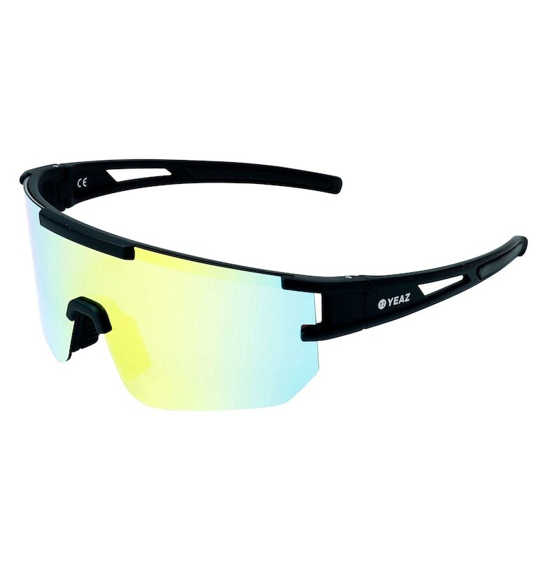 YEAZ Унисекс огледални слънчеви очила Sunspark Wrap - Жълт