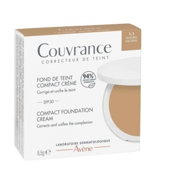 АВЕН КУВРАНС компактен фон дьо тен  SPF 30 1.1 НАТУРАЛЕН 8