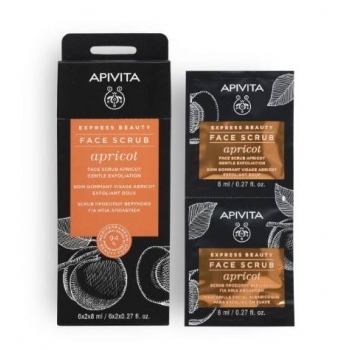 АПИВИТА ЕКСПРЕСНА КРАСОТА Нежен ексфолиант за лице с кайсия 6х2х8 мл. цена