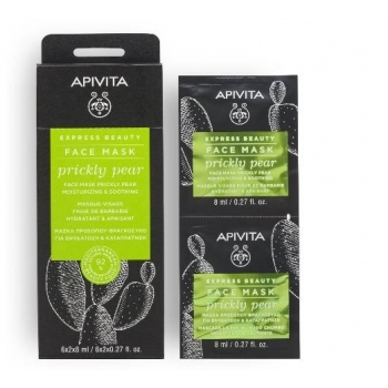 АПИВИТА ЕКСПРЕСНА КРАСОТА Хидратираща и успокояваща маска за лице с кактус 6х2х8 мл. цена
