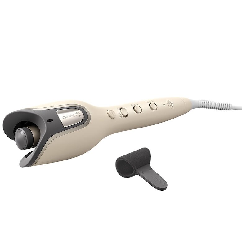 Автоматична маша  Технология SenseIQ - 3 температурни настройки - 3 посоки на къдрене - Шампанско бежово Philips