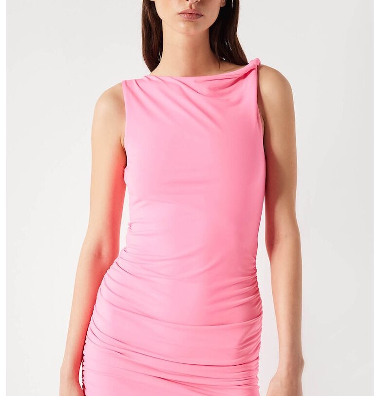 Асиметрична рокля - Розово Ipekyol