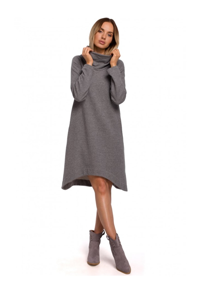 Асиметрична рокля с висока яка MOE