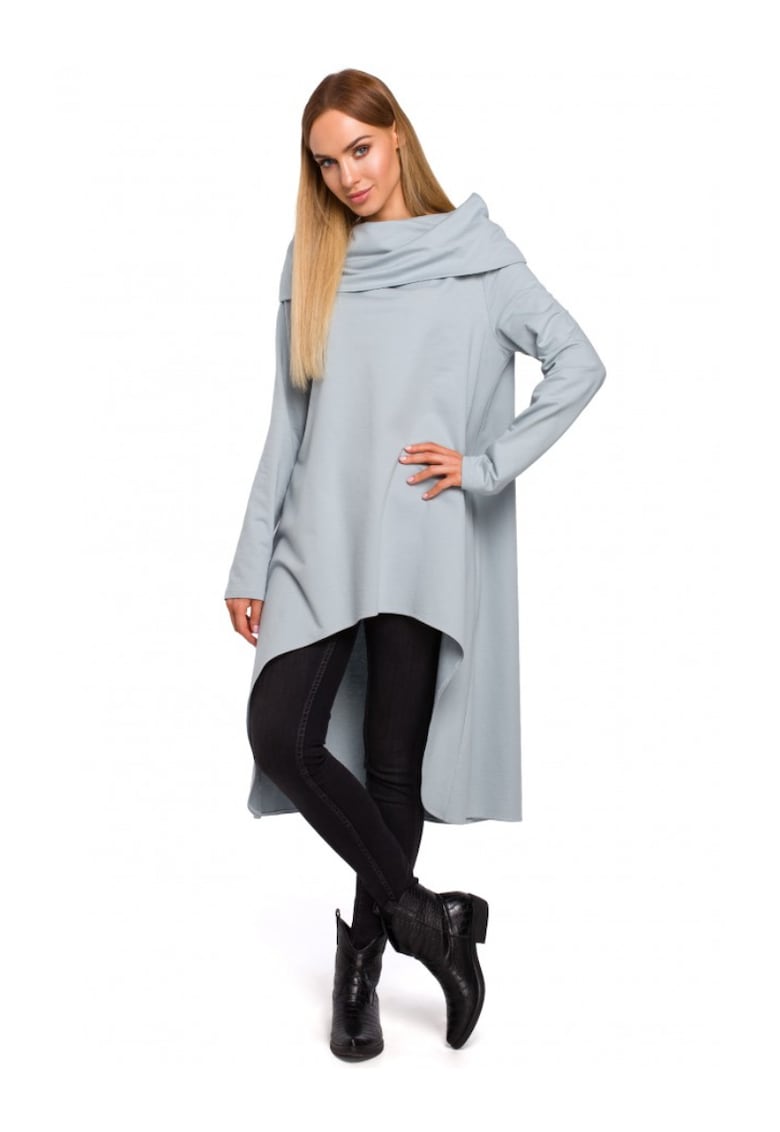 Асиметрична туника в сив нюанс - Сив MOE