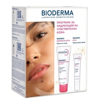 БИОДЕРМА СЕНСИБИО Дифензив рич крем 40 мл + СЕНСИБИО Околоочен крем 15 мл ПРОМО цена