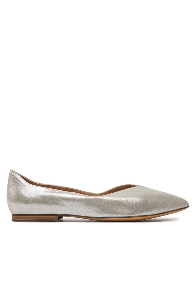 Балерини 303660628 - Естествена кожа - Сребро - Сребрист Caprice
