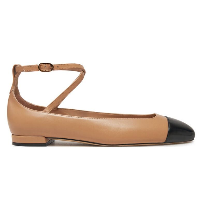 Балерини  305127549 - Естествена кожа - Бежов - Бежов STUART WEITZMAN