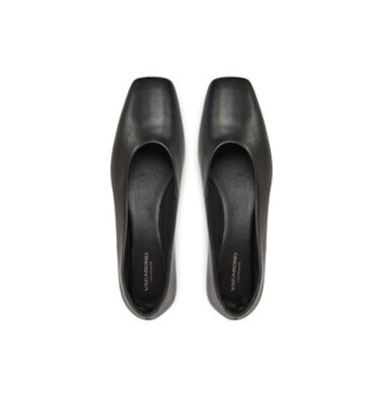 Балерини  5907-101-20 - Естествена кожа - Черни - Черен Vagabond