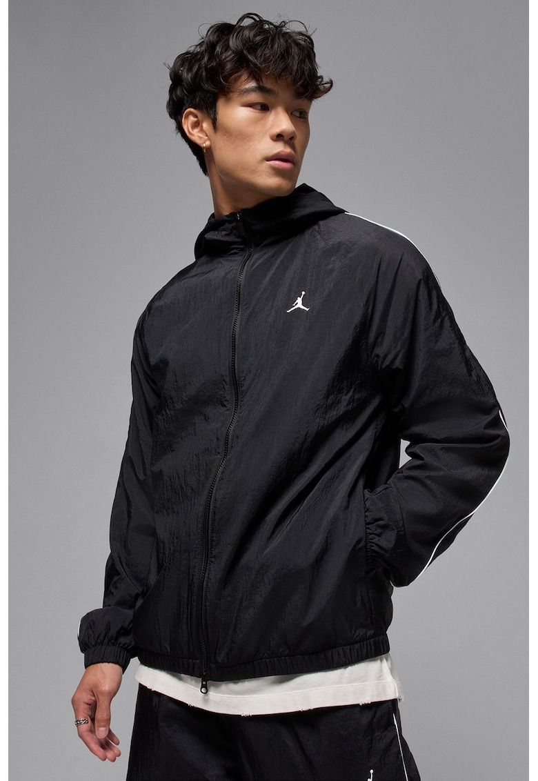 Баскетболно яке с качулка - Черен Nike