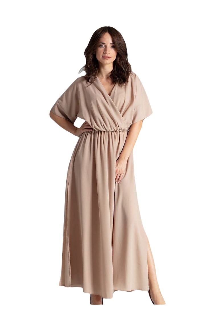 Бежова дамска рокля Leniti David - Бежов Lenitif