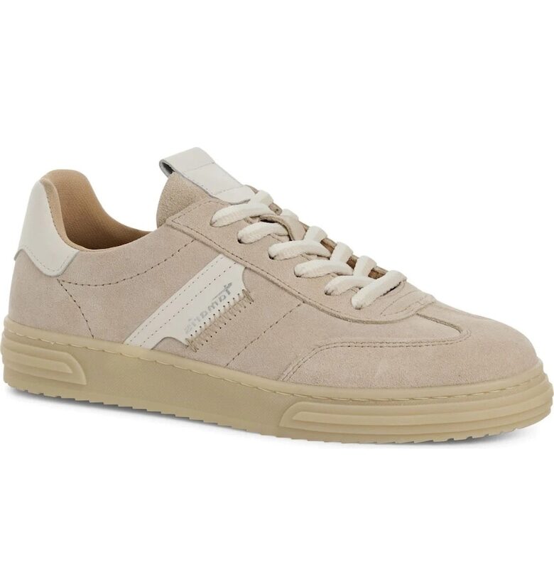 Бежови спортни обувки  от естествена кожа - Бежов Tamaris