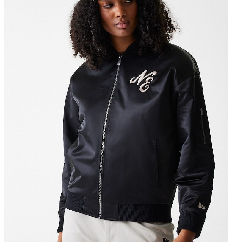 Бейзболно яке с бродирано лого - Черен New Era