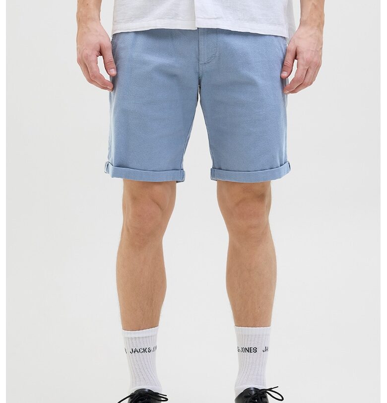 Бермуди Fury с навити маншети - Светлосин Jack  Jones