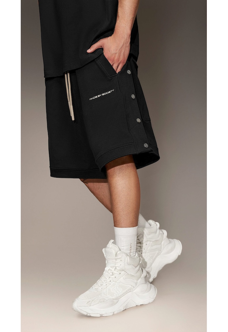 Бермуди с капси - B16480 - Черен Made By Society