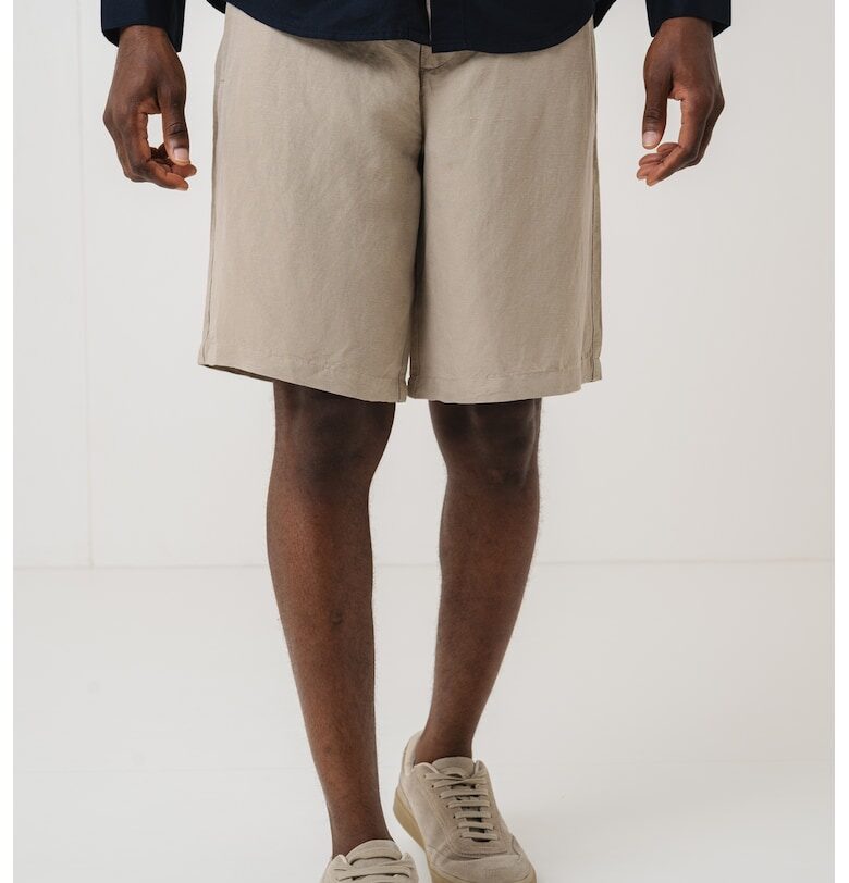 Бермуди с лен - Бежов ARMANI EXCHANGE