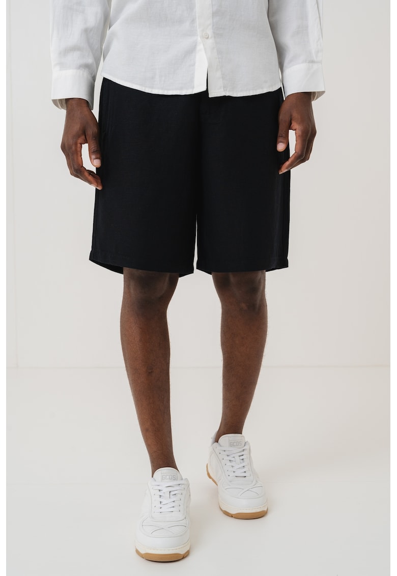 Бермуди с лен - Черен ARMANI EXCHANGE