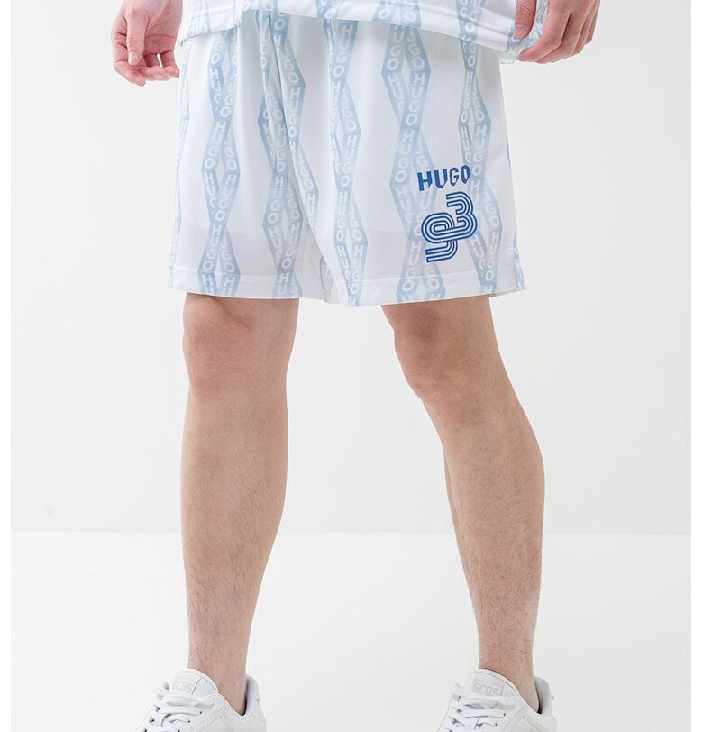 Бермуди с лого - Бял/Син HUGO