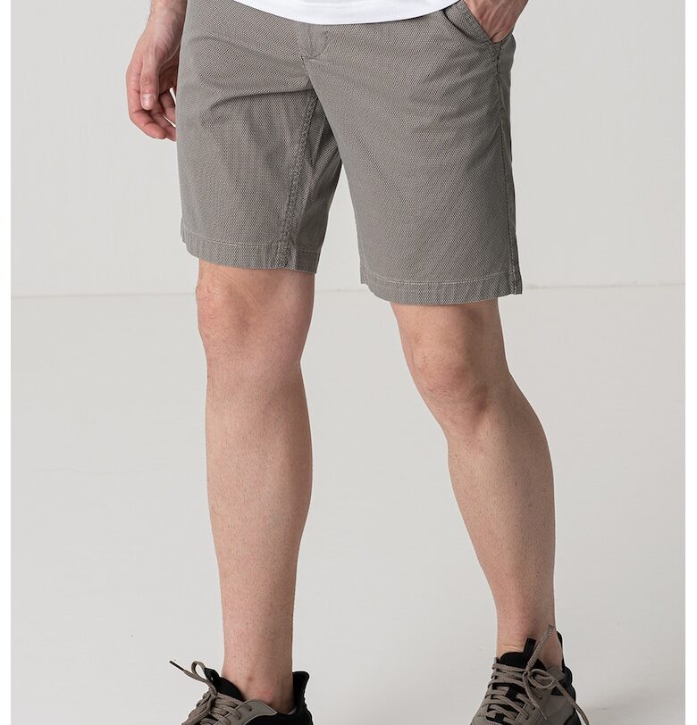 Бермуди чино с десен - Черен/Бежов BOSS