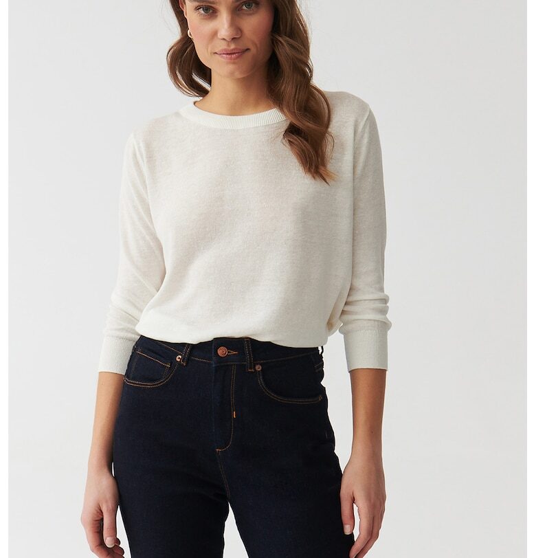 Блуза Anabel с лен - Бял Tatuum