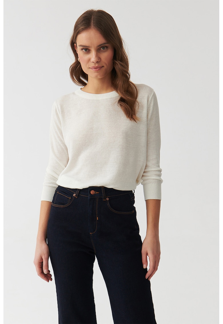 Блуза Anabel с лен - Бял Tatuum