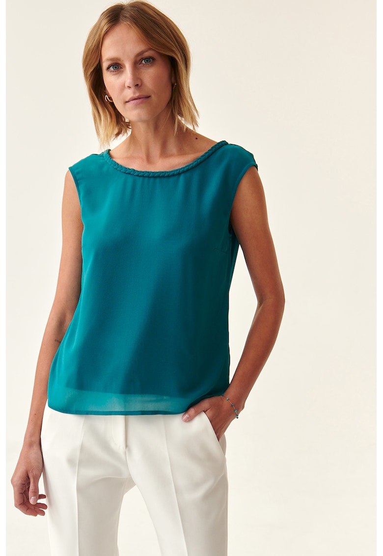 Блуза Lani със сплетени детайли - Тюркоаз Tatuum