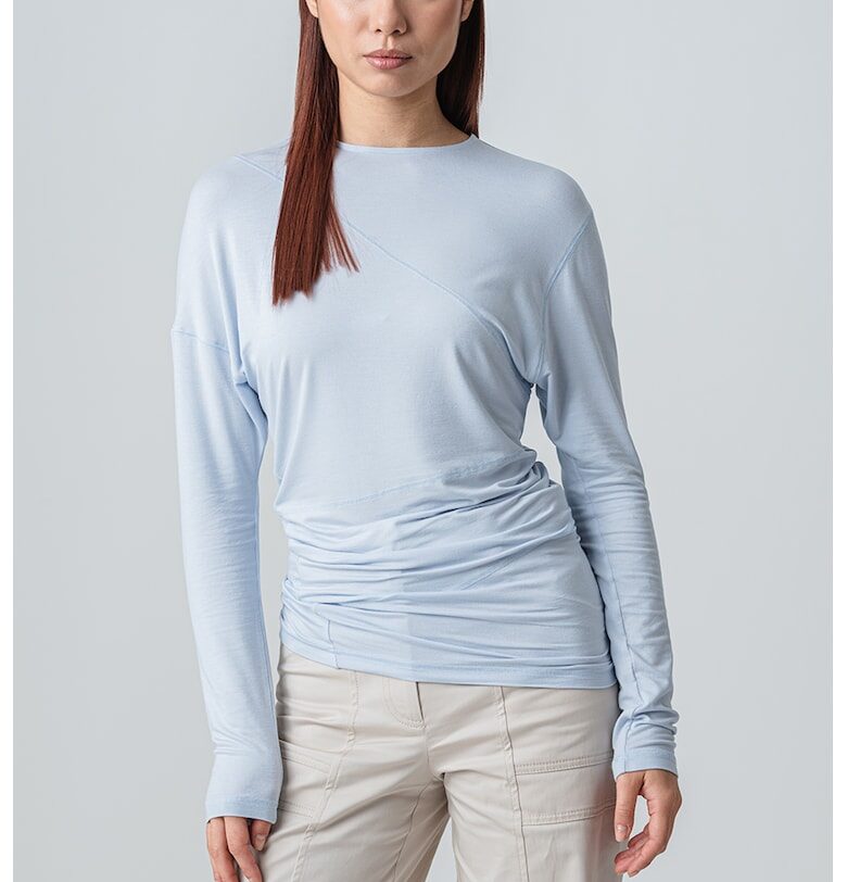 Блуза Loira с набирания - Лавандула MaxCo