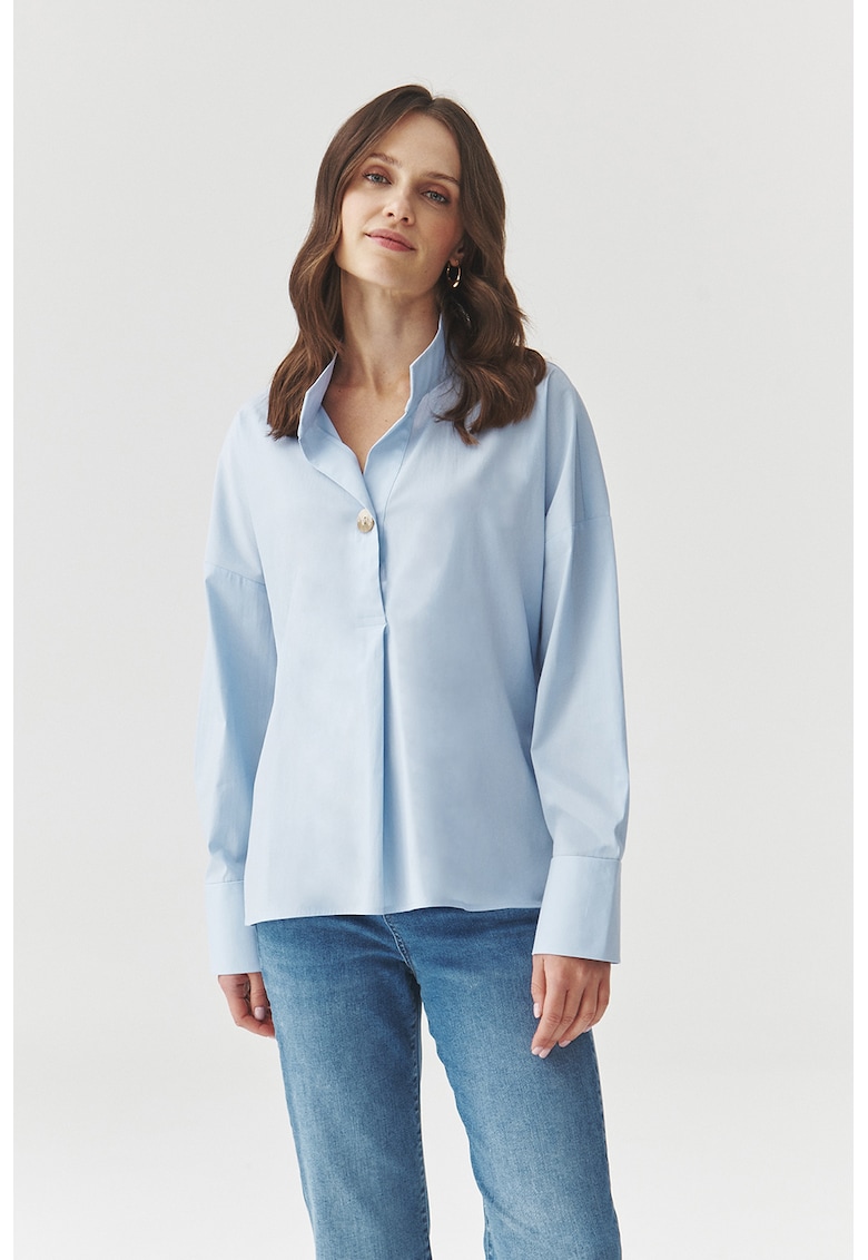 Блуза Lotari с памук - Светлосин Tatuum