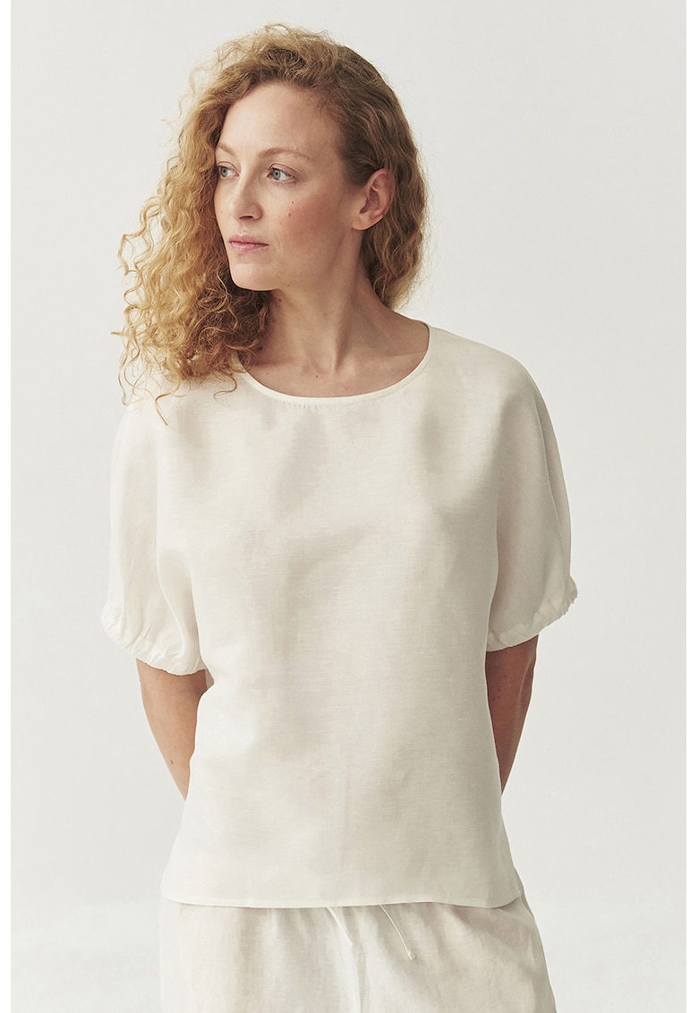 Блуза Malaga с лен - Слонова кост Tatuum