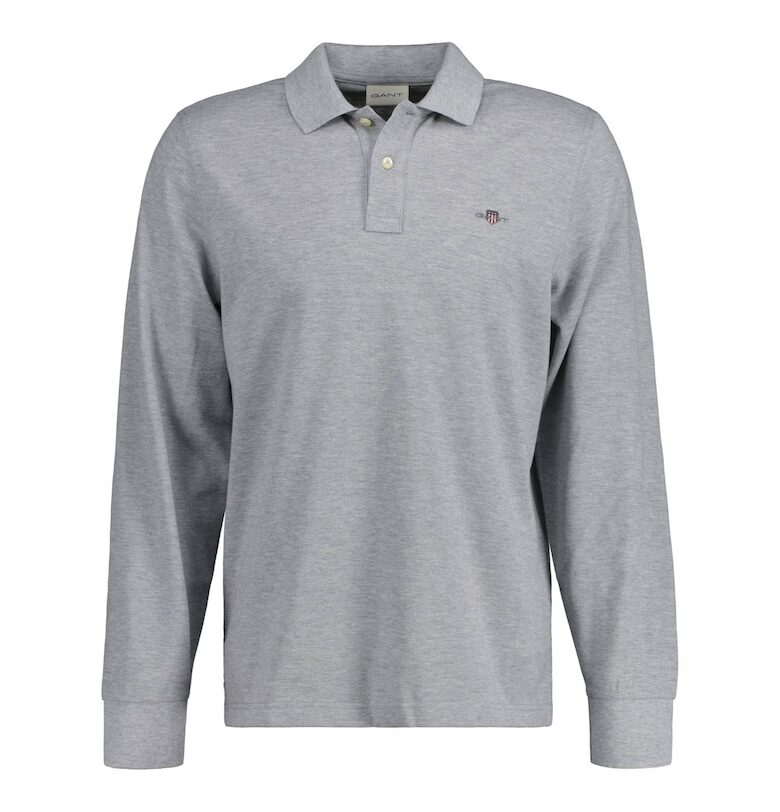 Блуза Shield с яка - Сив Gant