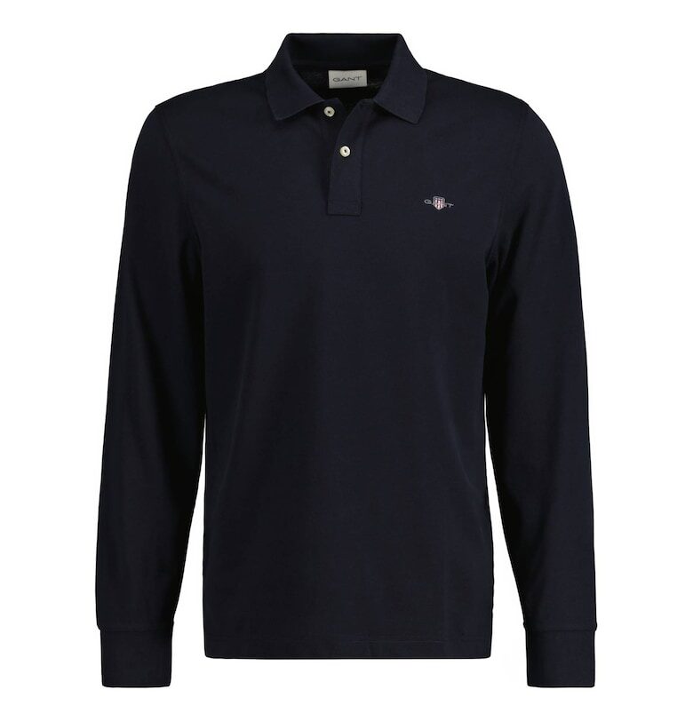 Блуза Shield с яка - Черен Gant