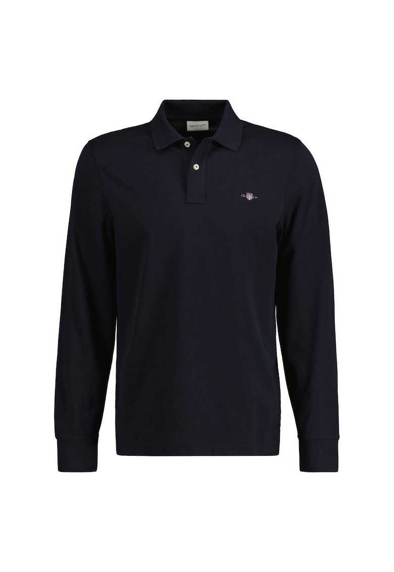 Блуза Shield с яка - Черен Gant