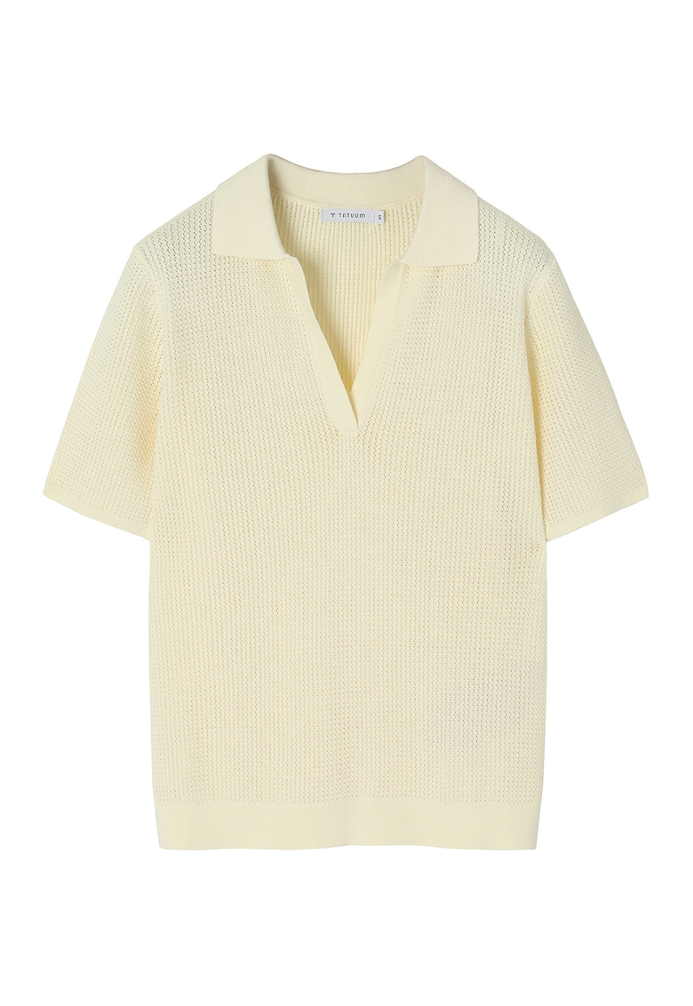 Блуза Sonar с коприна - Бежов Tatuum