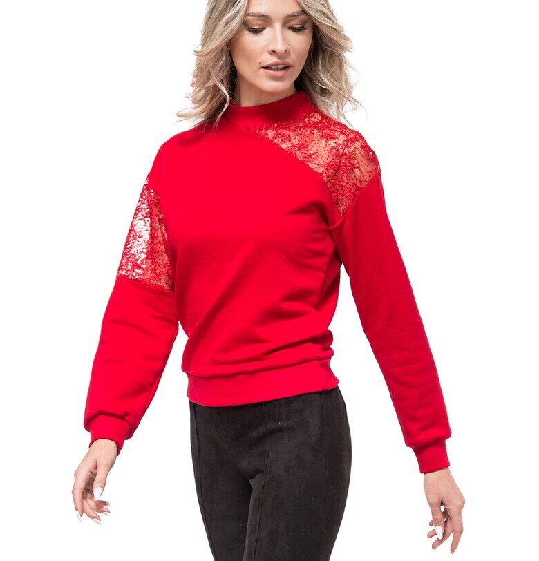 Блуза Tania с дантела - Червен CASA DE MODA VIGO