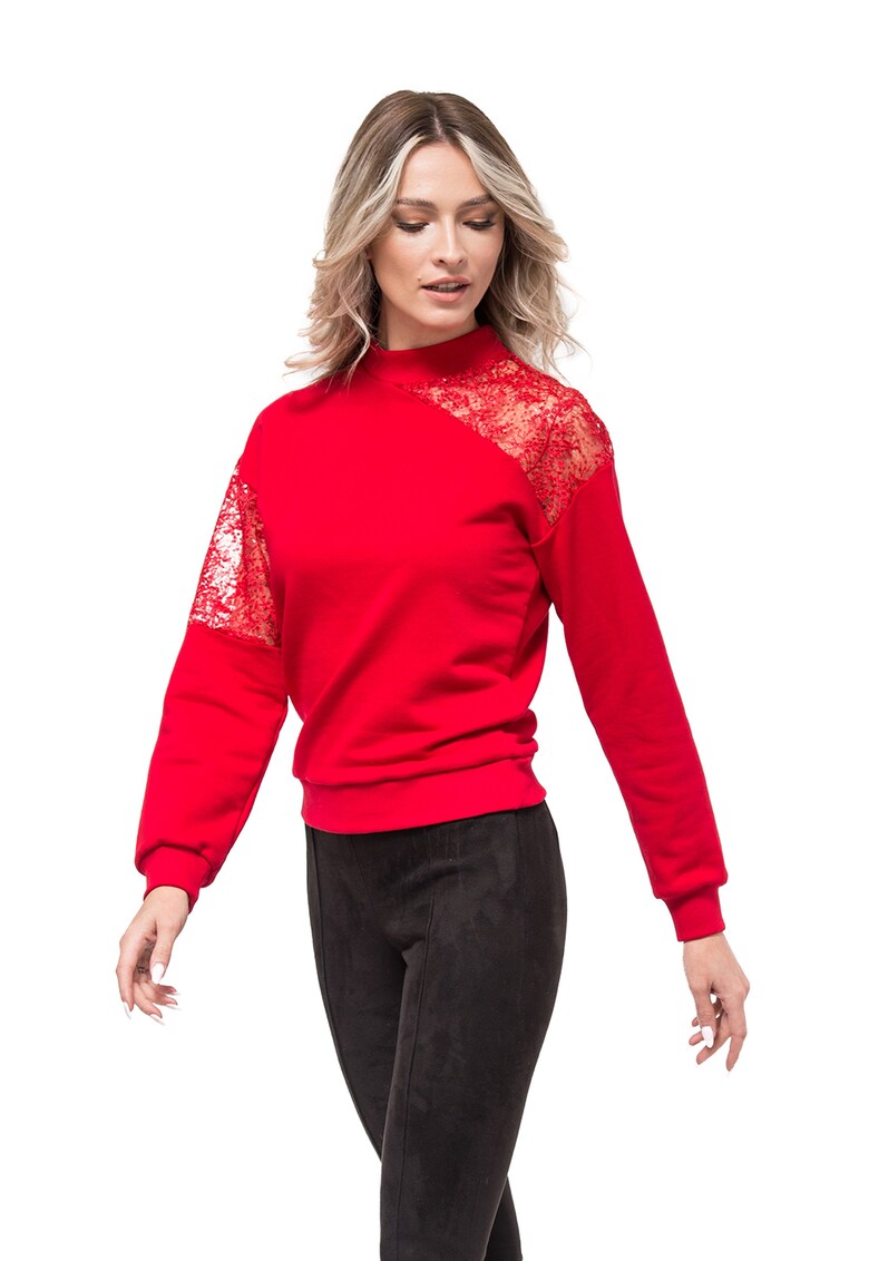 Блуза Tania с дантела - Червен CASA DE MODA VIGO