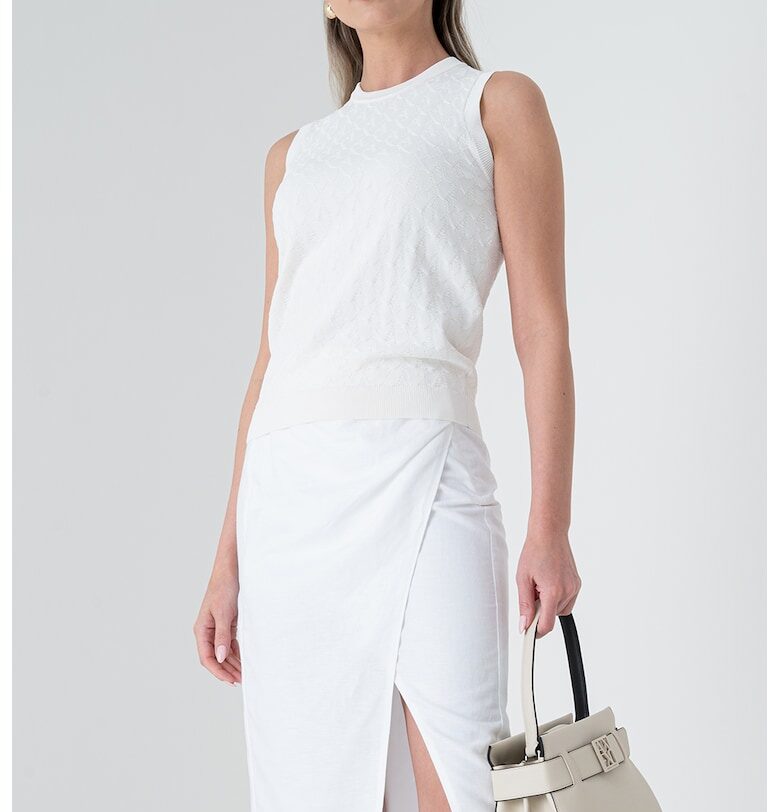 Блуза без ръкави - Мръснобял ARMANI EXCHANGE