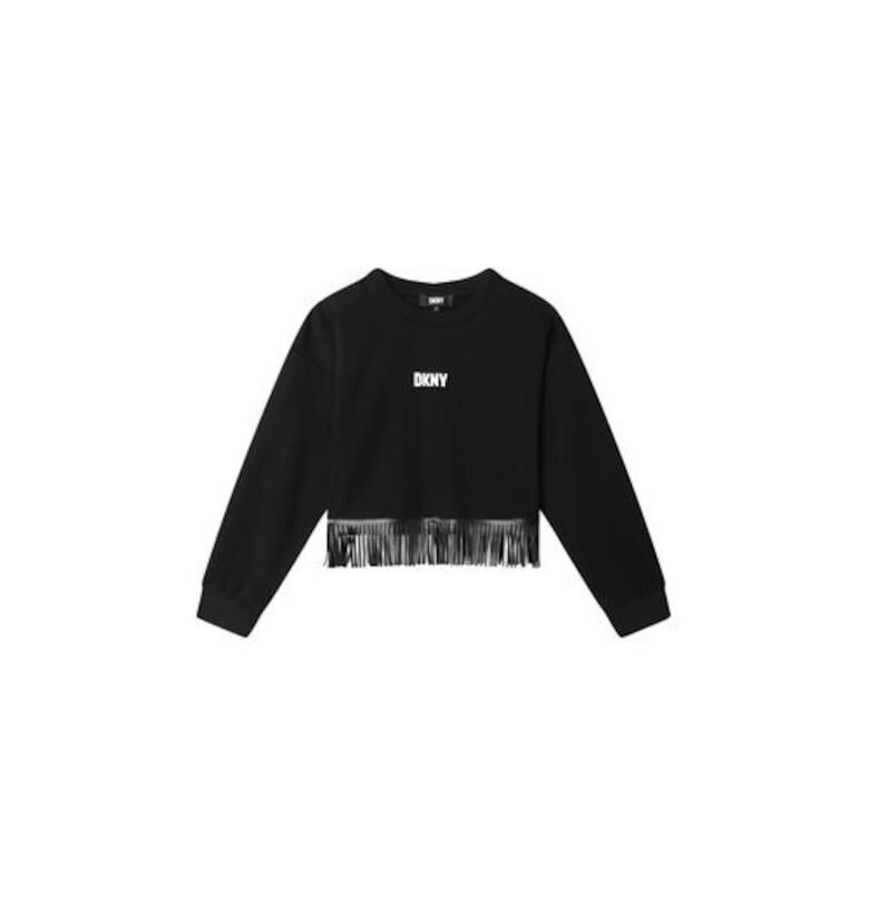 Блуза за момиче -  301988779 - Вискоза/Полиамид - 152 см - Черна DKNY