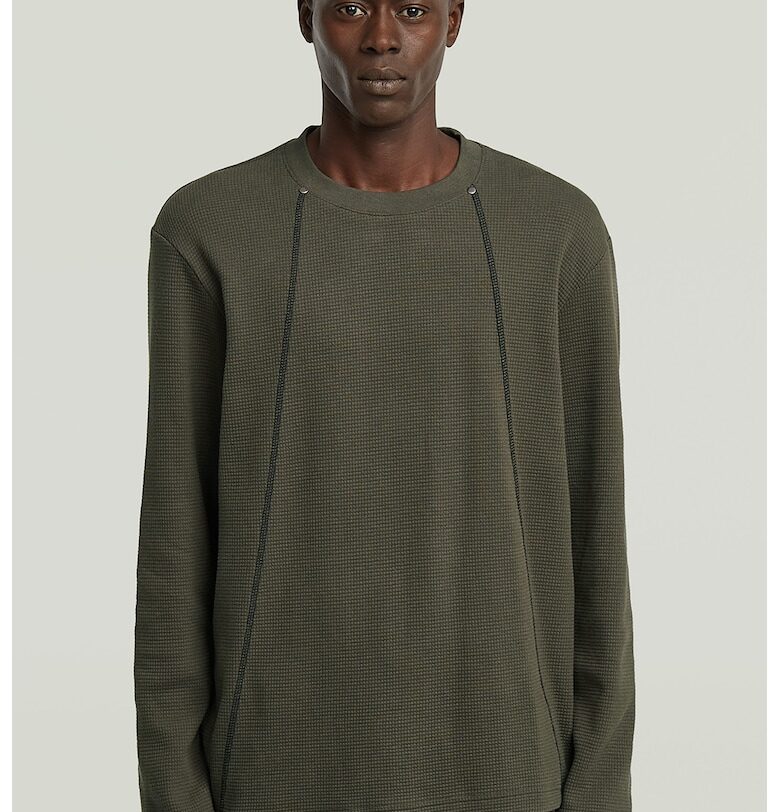 Блуза с контрастни шевове - Папратово зелено G-STAR