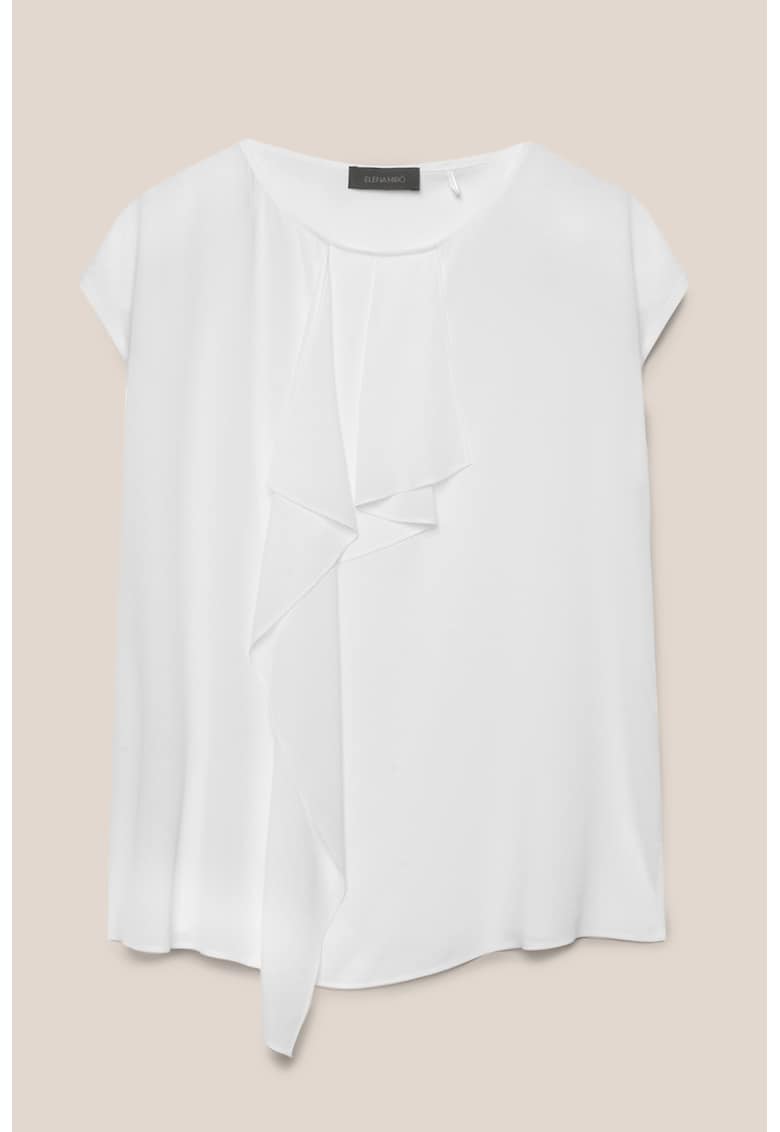 Блуза с къси ръкави - Бял ELENA MIRO