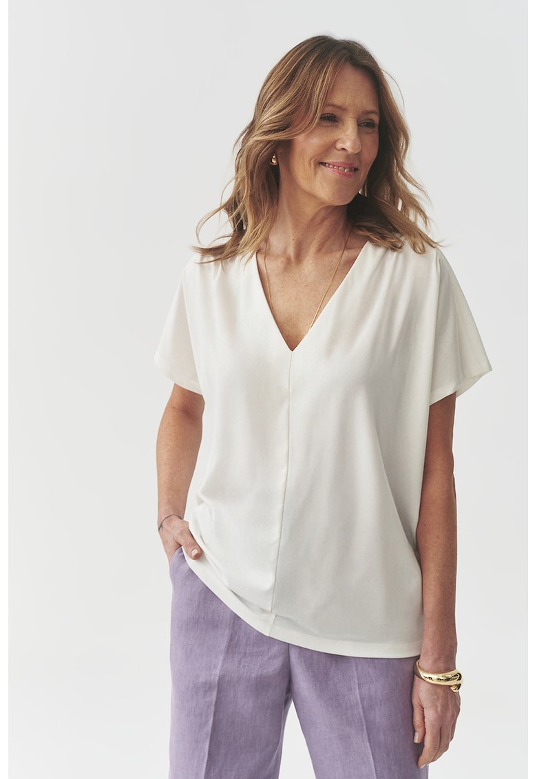 Блуза с къси ръкави - Мръснобял Tatuum