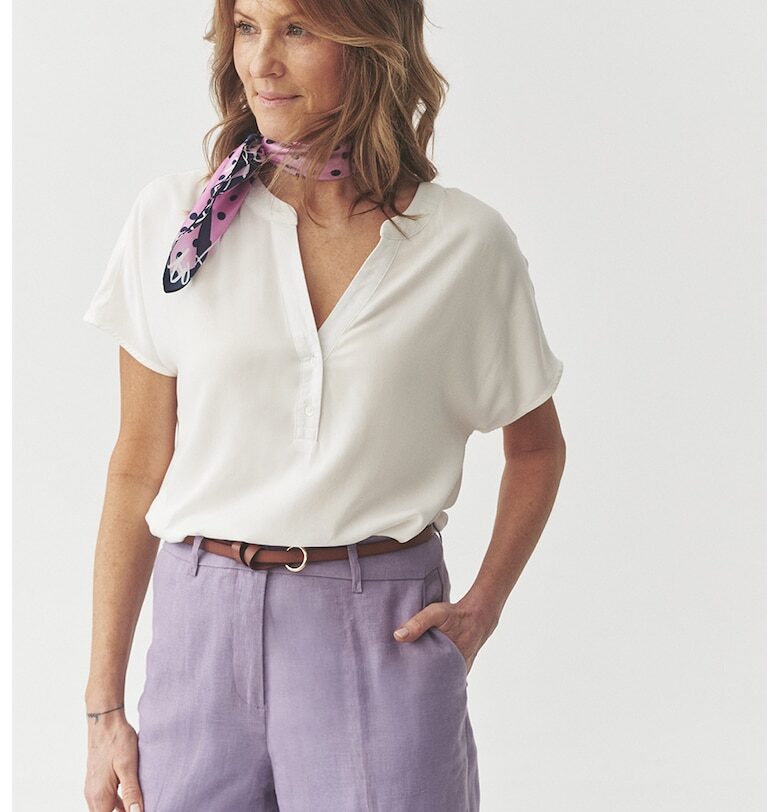 Блуза с къси ръкави - Мръснобял Tatuum