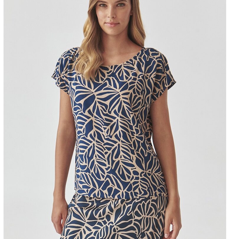 Блуза с къси ръкави тип кимоно Tatuum