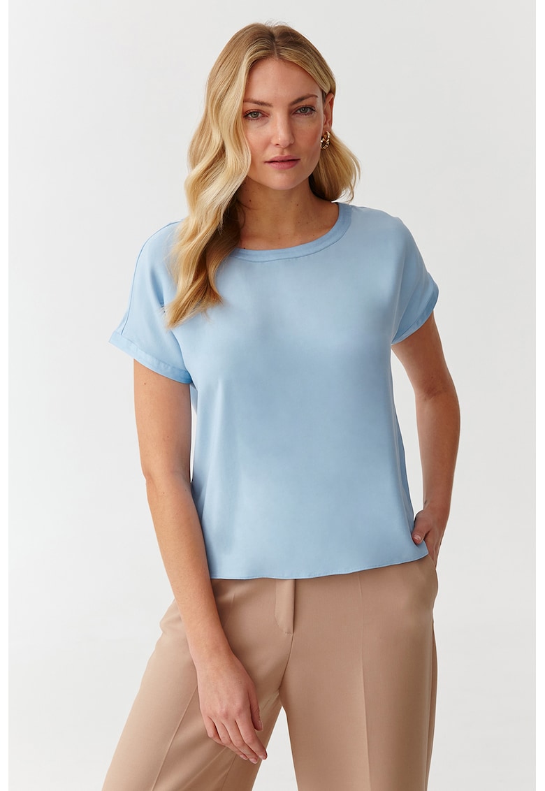 Блуза с овално деколте - Лавандула Tatuum