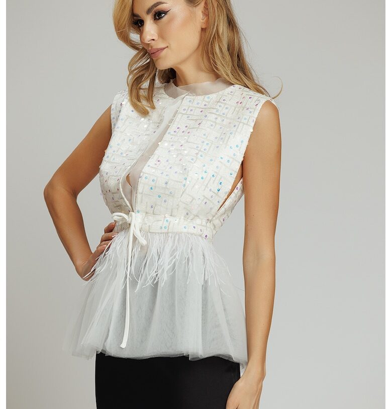 Блуза с пайети - без ръкави concept A trois