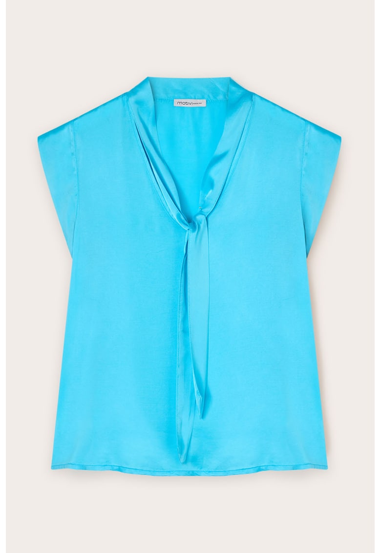 Блуза с панделка - Тюркоаз Motivi